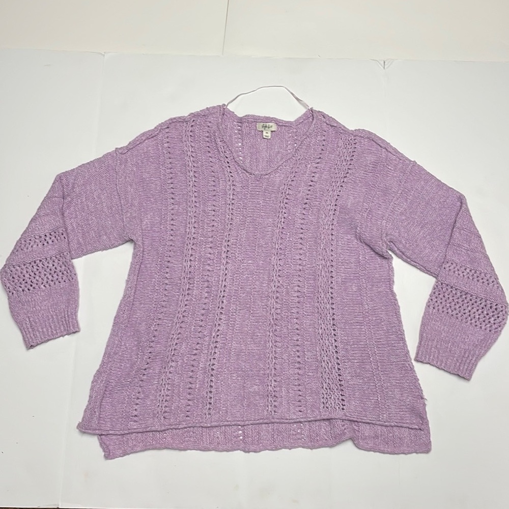 Stlye & Co xxl purple lilac lavender v-neck sweater